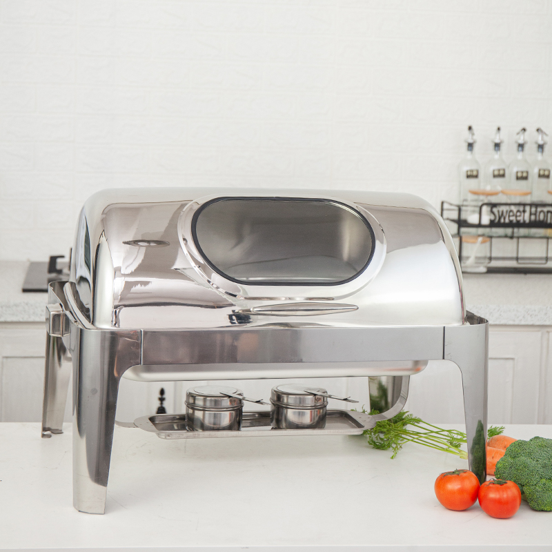 Automatisches Chafing Dish-Buffet-Set aus Edelstahl im Großhandel HC-02402-KS