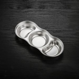 New design customized stainless steel small dipping sauce set HC-008