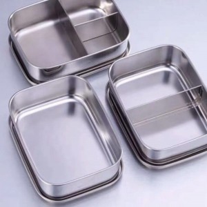 Good quality stainless steel detachable kids lunch box set HC-02934