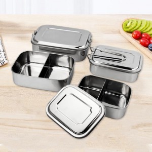 Set kotak makan siang anak-anak stainless steel berkualitas baik yang dapat dilepas HC-02934