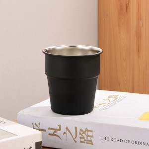 Stackable wide-mouth stainless steel mug cup HC-FT-03319-304