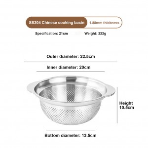 Side handle to hold Stainless Steel Basin HC-FT-B0007A