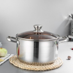 Heat-resistant thick material stainless steel steamer pot HC-G-0007A