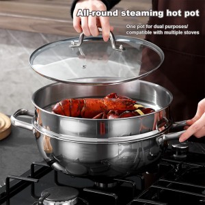 Heat-efficient stainless steel soup pot HC-G-0009A