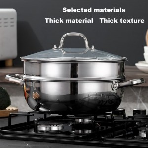 Heat-efficient stainless steel soup pot HC-G-0009A