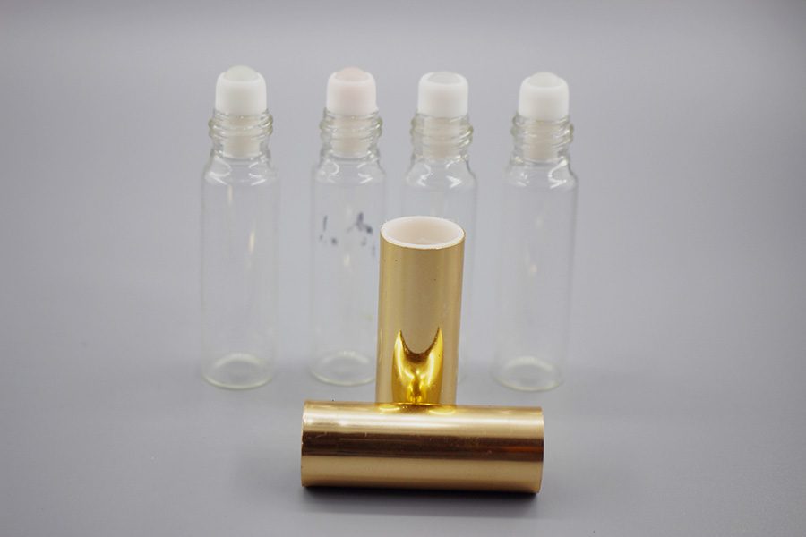 Amber Glass Perfume Bottles Factories –  13 Teeth Perfume Walking Bead Two-headed Glass Bottle – Kaijia