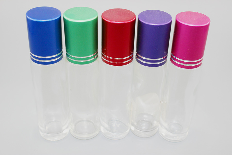 Purple Roller Bottle Factories –  16 Teeth Perfume Walking Beaded Glass Bottle – Kaijia