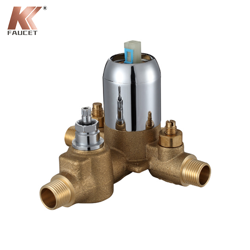 KKFAUCET Solid Brass Pressure Balance Valve With Diverter