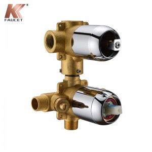 KKFAUCET Solid Brass Pressure Balance Valve With Diverter
