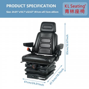 KL seating forklift tractor excavator seat YS2-8