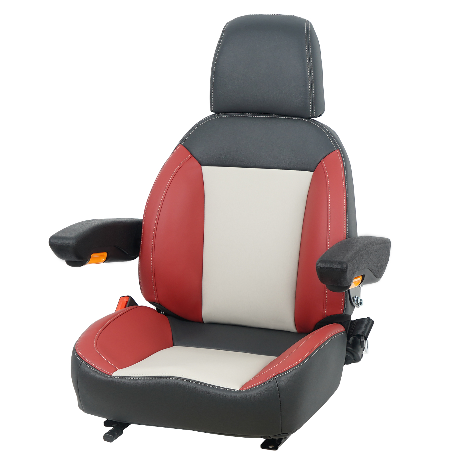 Red & Black Garden Tractor Seat Replacement, Zero Turn Riding Mower Seat