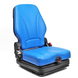I-Deluxe Foldable Backrest Adjustable Construction Forklif Dump Truck Seat
