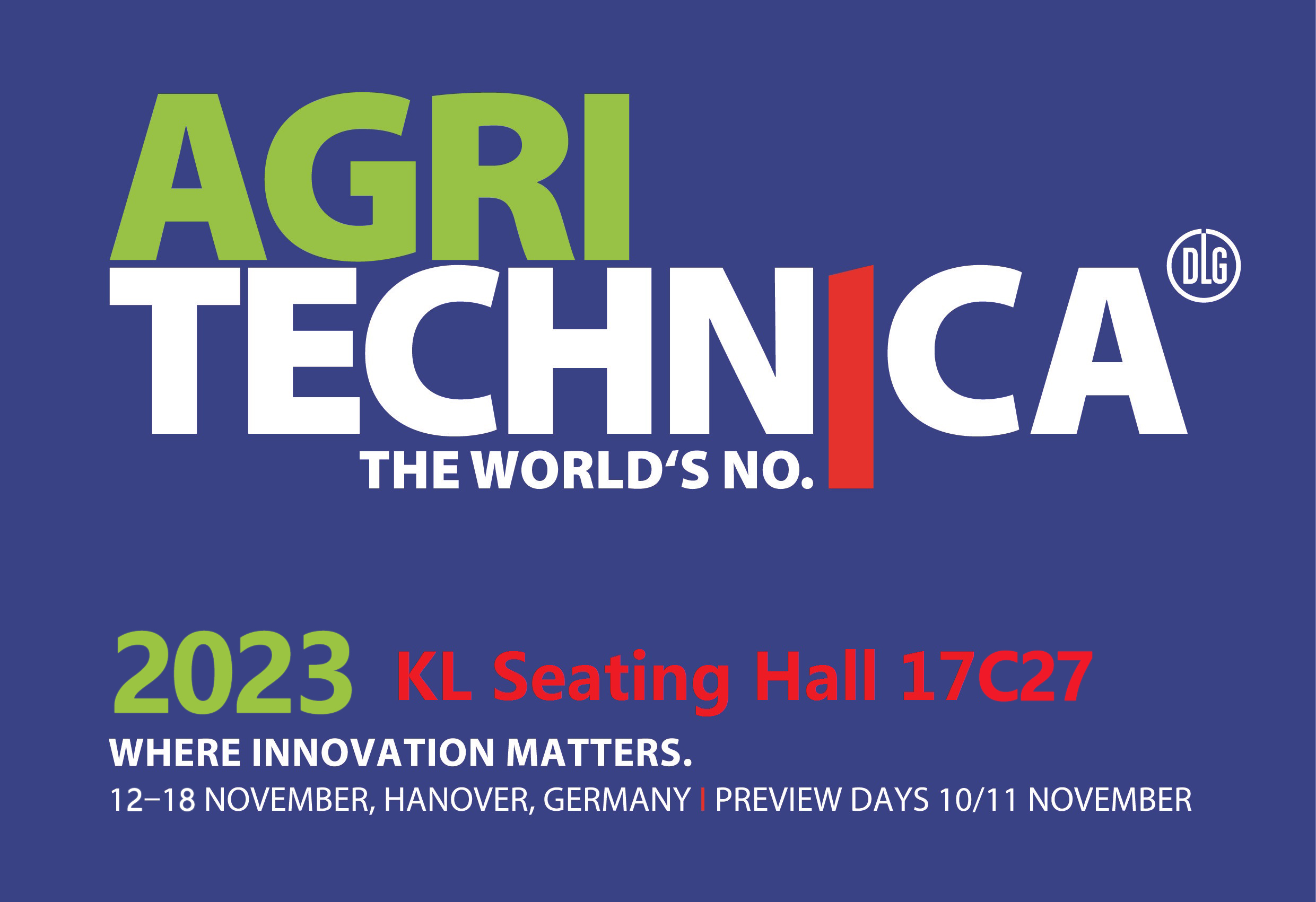 Join Us at AGRITECHNICA 2023: Discover Innovative Seating Solutions by KL Seating!