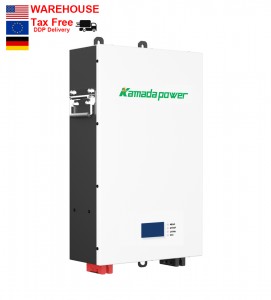 24V energilagringssystem 100Ah Lifepo4 Lithium Jernfosfat Power Wall Solar Battery