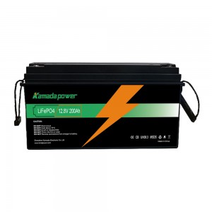 12V 200Ah litijeva baterija 12.8V 200ah sončni sistem LiFePO4 baterija