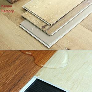 UV Coating Surface Treatment No glue Self adhesive PVC Plastic Flooring