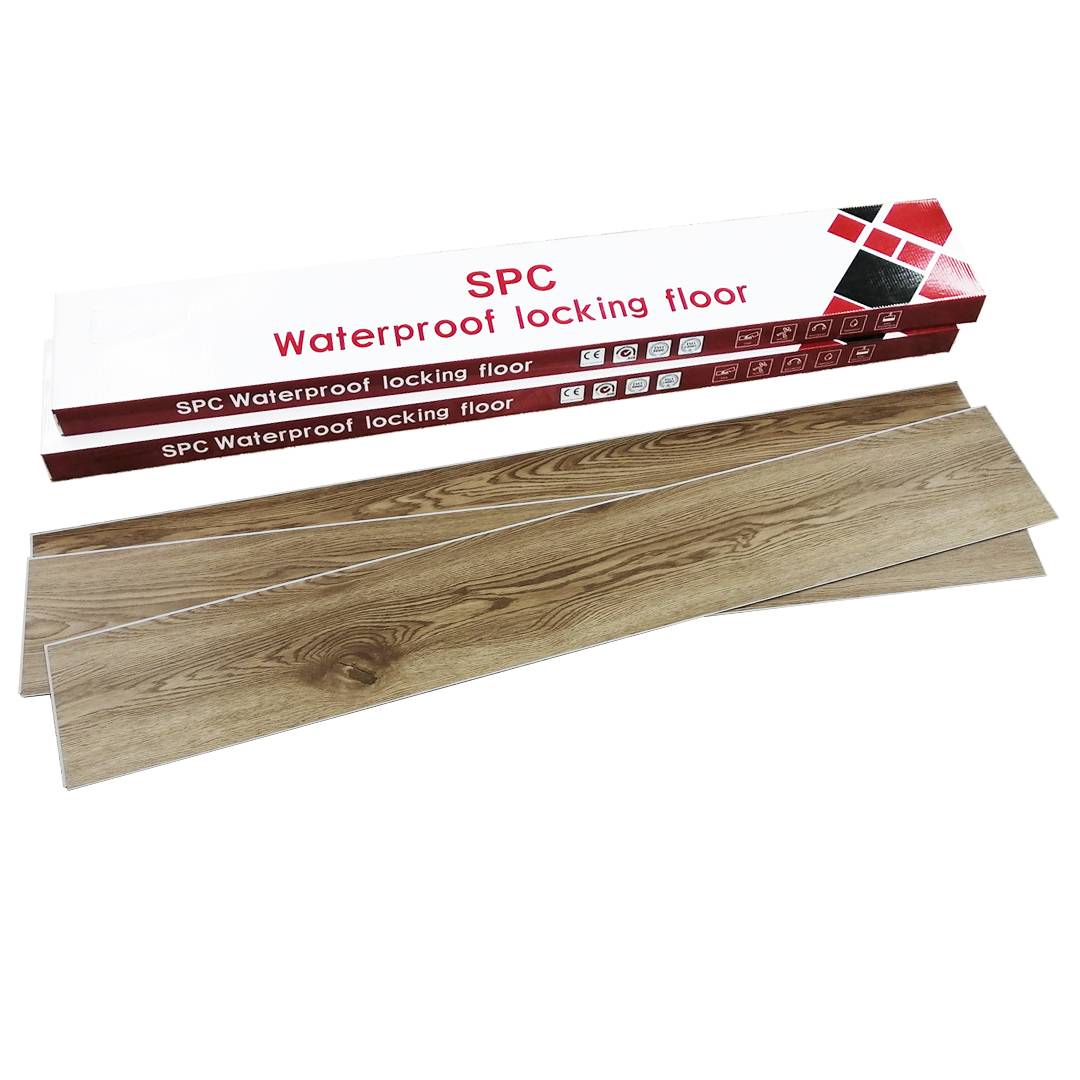 Anti slip Virgin material  interlocking SPC plank flooring