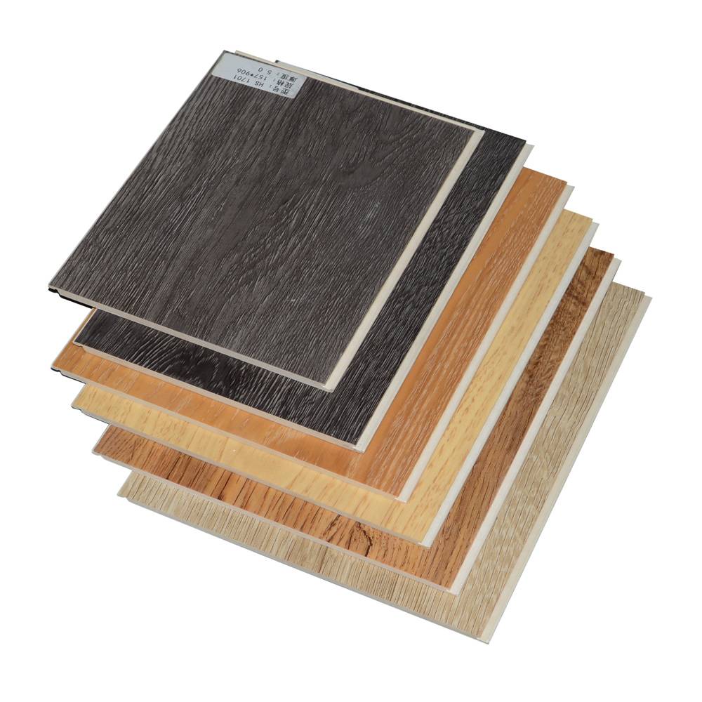 Top feedback plastic wood grain SPC/PVC vinyl flooring for home
