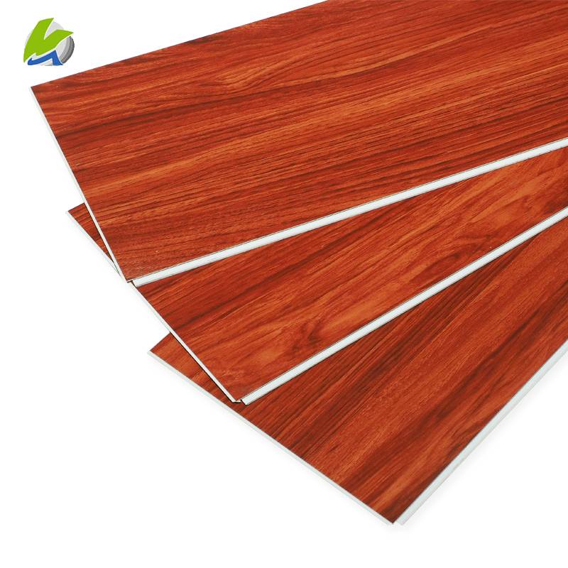 New design luxury wood grain SPC interlocking floor tiles vinyl plank flooring pvc