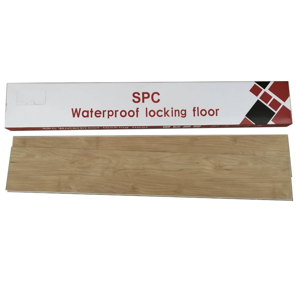 Virgin PVC material SPC flooring with click system 4mm thickness