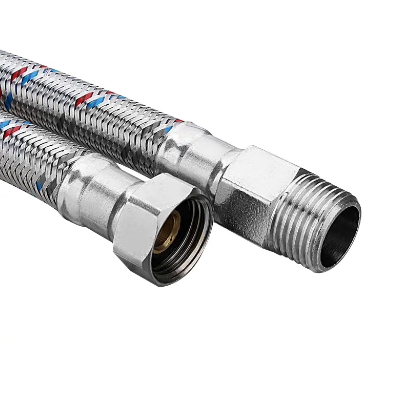 Are Stainless Steel Braided Hoses with Brass Nuts Compatible with Various Applications?