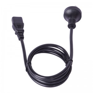 Factory Supply Uk Plug To Iec C5 - AU 3Pin Plug to C13 tail power cord – Komikaya