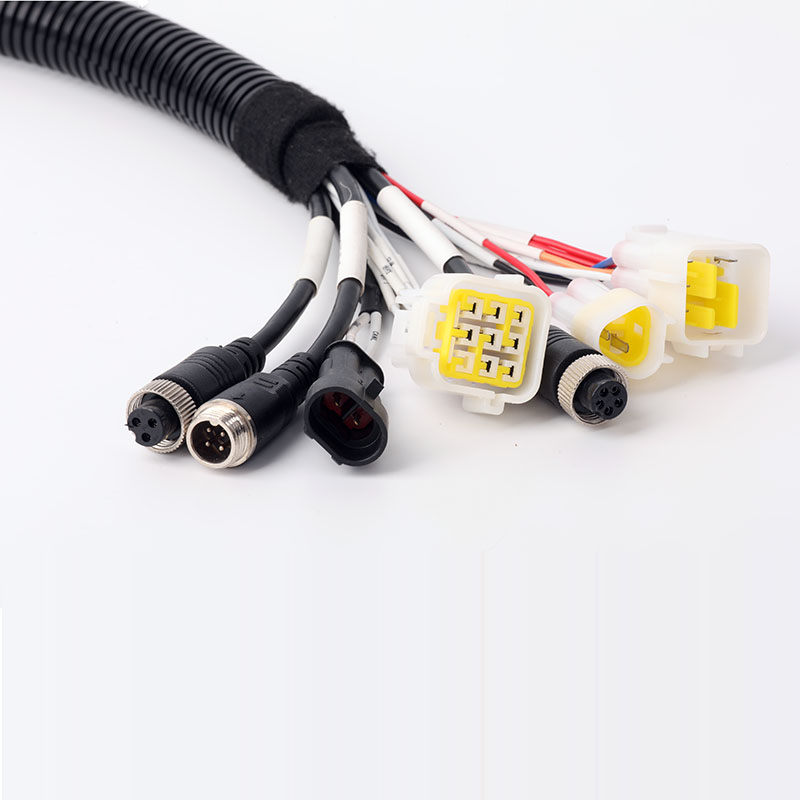 M12-17P A type male waterproof connector to female