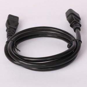 Well-designed Round Pin 2 Core Power Cord - 10A current PVC material C13 to C14 power cord – Komikaya