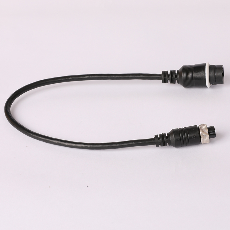 M12-6P aviation female connector to RJ45 female connector