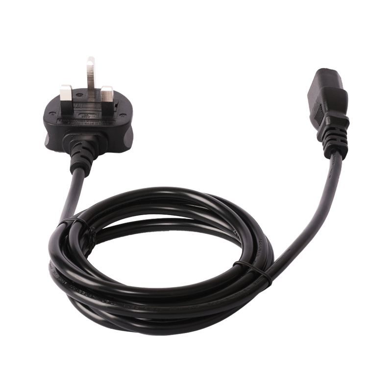 UK 3pin Plug to C13 tail power cord (1)
