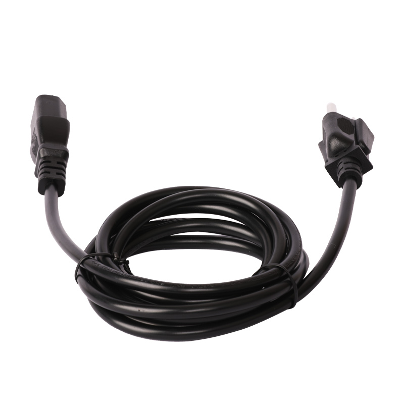 ABŞ 3Pin Plug C13 quyruq elektrik kabeli