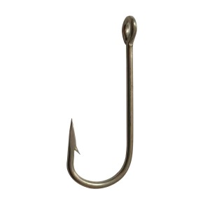 H10707 Round Bent Sea Hook with Pressing point