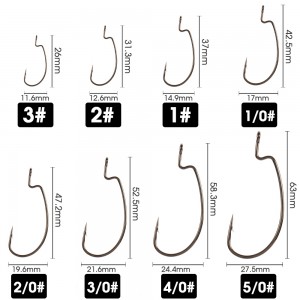 Wide Crank Carp Fishing Hook  L41901