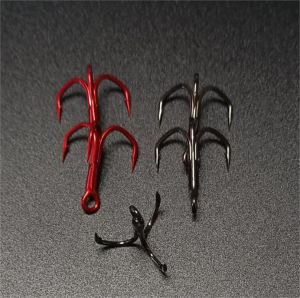 Triplets for lure makers , Barbarian Sharpened treble fish hook L21501