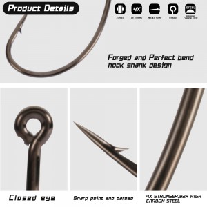 Wide Crank Carp Fishing Hook  L41901