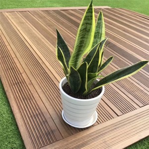 Antislip Outdoor Decking Light Color Moso Bamboo Flooring