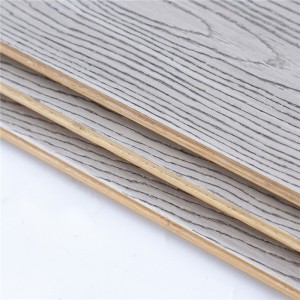 Præget vandret bambus gulvbelægning grå farve