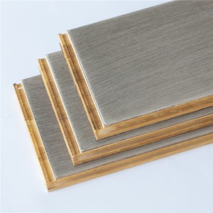 Stained Horizontal Gray Color Bamboo Flooring