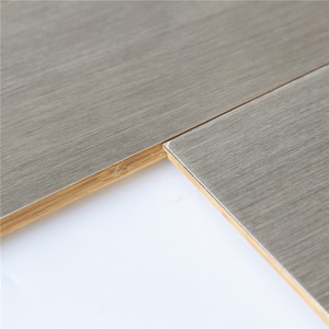 Stained Horizontal Gray Color Bamboo Flooring