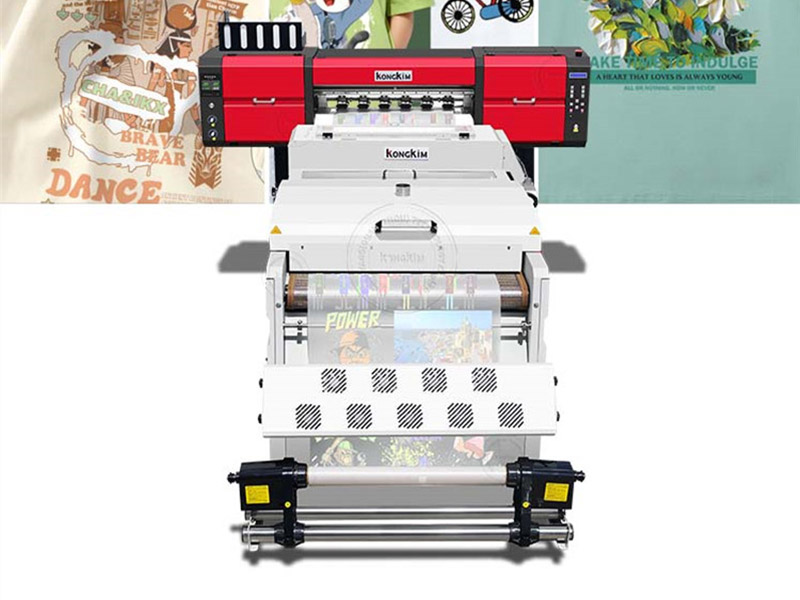 Imprimantă Dtf color fluorescentă de 60 cm și 24 inchi cu mașină automată de agitare a pulberii-01