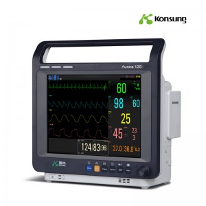 AURORA-12S 12.1-inch 6 parameter patient monitor semi modular support ETCO2 2IBP Printer plug and play