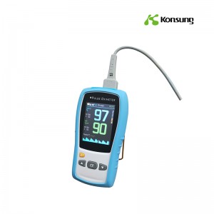 Handheld pulse oximeter CE&FDA spo2 hr temp suitable for nurse and hospital using