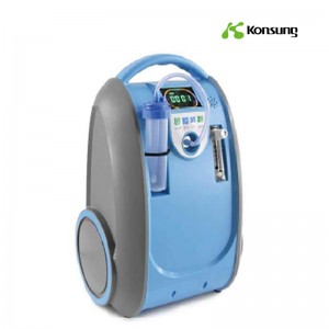 Portable oxygen concentrator 1-5L with lithium battery and carrage bag KSM-5