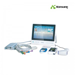 ម៉ូនីទ័រសុខភាពឧបករណ៍យួរដៃចល័តសម្រាប់ការធ្វើរោគវិនិច្ឆ័យរួមបញ្ចូលគ្នា telemedicine e-health និង e-Clinic