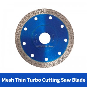Diamond Saw Blade 4inch（105mm) Mesh Thin Turbo Cutting disc for tile granite