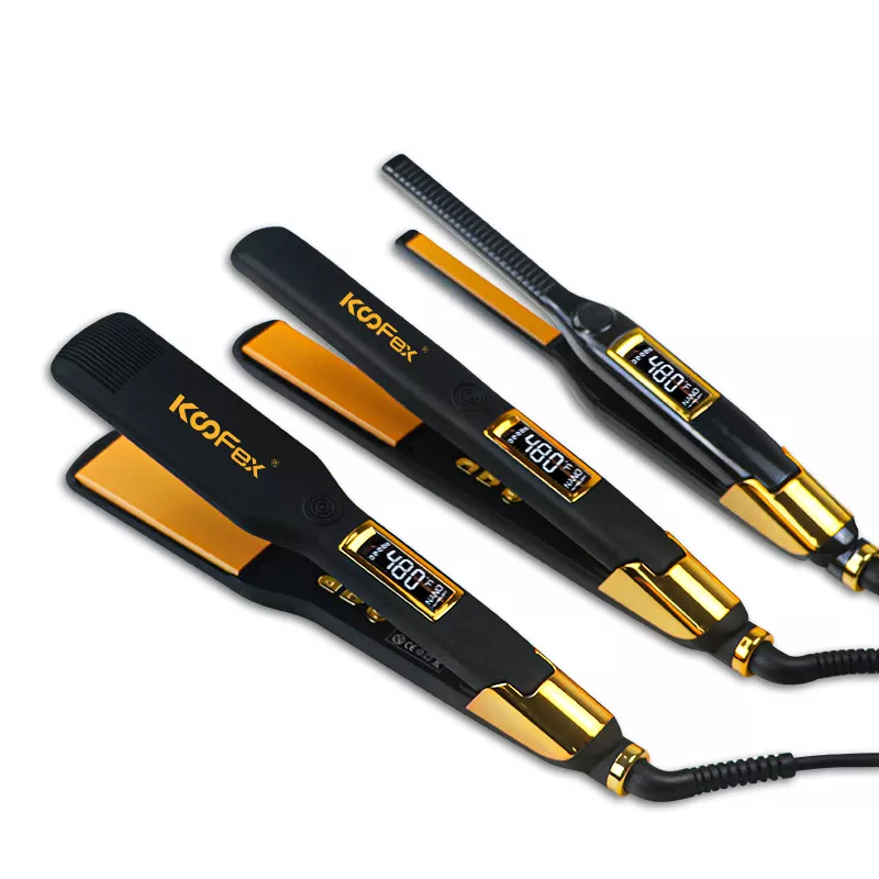 KooFex 250C/480F Professional Flat Iron Fashion Steam Straight Ceramic Hair Straightener