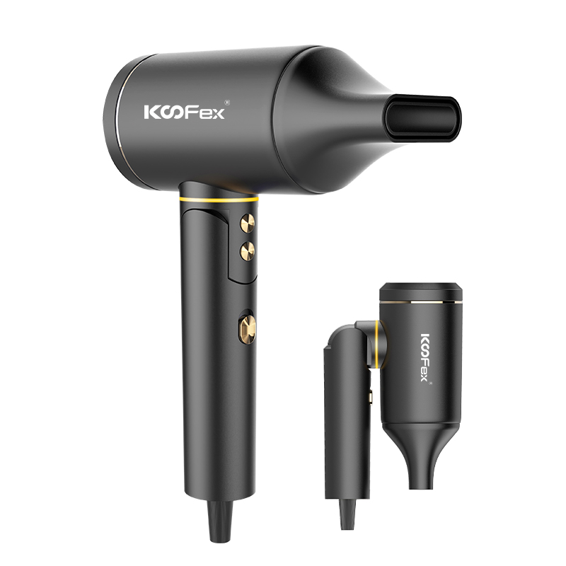 2024 KooFex Negativní iontový fén na vlasy s konstantní teplotou skládací 110000 ot./min BLDC vysoušeč vlasů