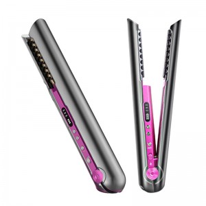 KooFex Hair Straightener Wireless Mini Flat Iron Strap on Airplane Travel ເຄື່ອງຕັດຜົມ
