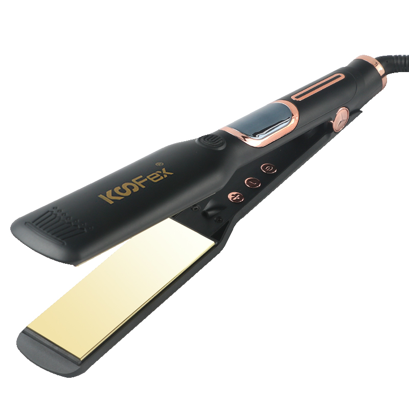 Factory wholesale Hot Comb Hair Straightener - Professional Salon 480F High Temperature Plated Plate Hair Straightener Hair Flat Iron Plancha De Cabello – KooFex