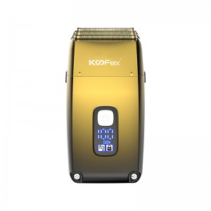 KooFex 3-hlavový digitálny displej Vodotesný holiaci strojček na holiace strojčeky pre mužov